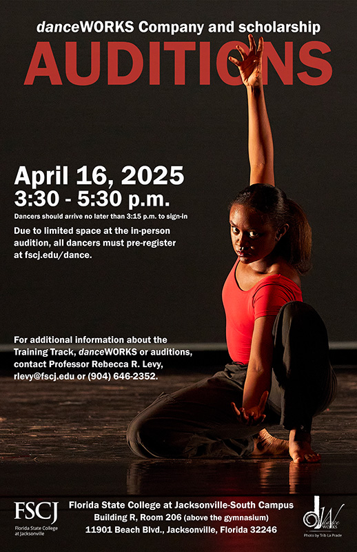 DanceWorks audition poster