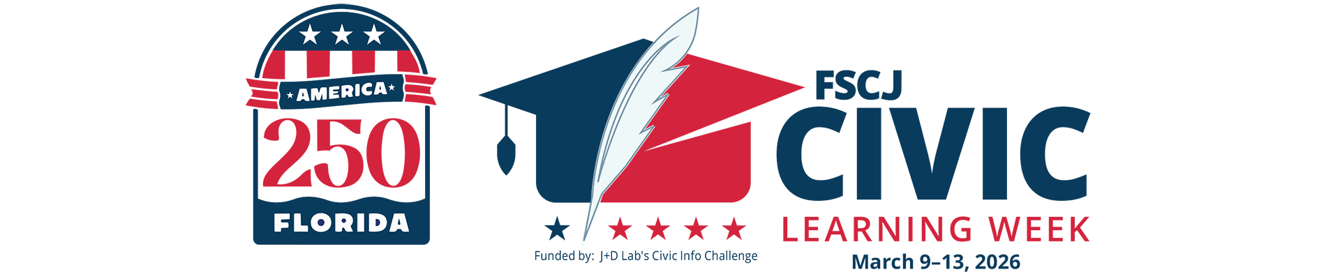 FSCJ Civic Learning Week. March 9-13. 2026