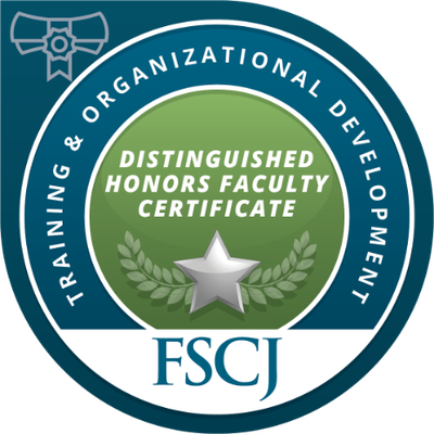 Distinguished Honors Faculty Certificate Badge
