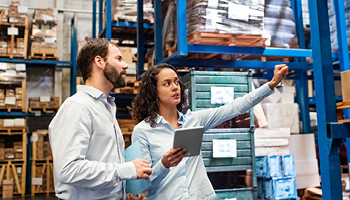 Women in warehouse