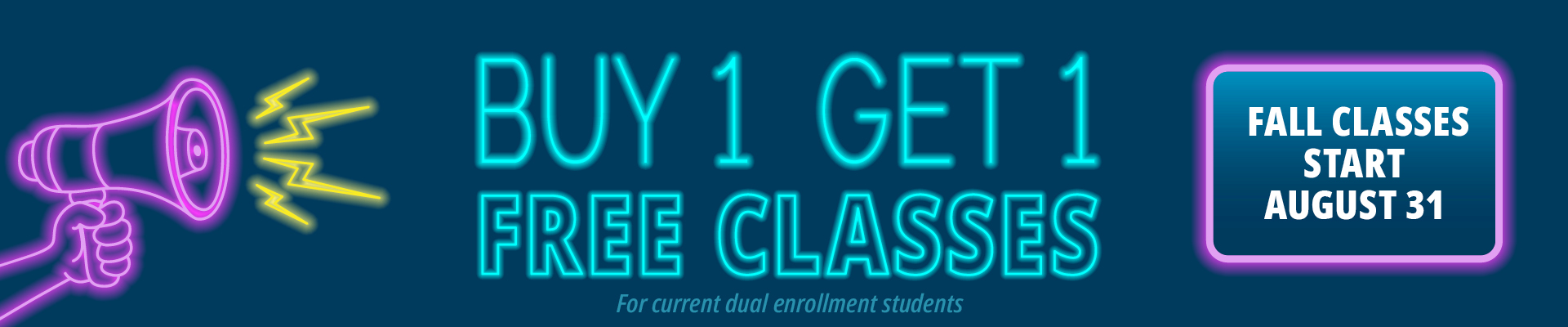 Buy 1 Get 1 Free classes