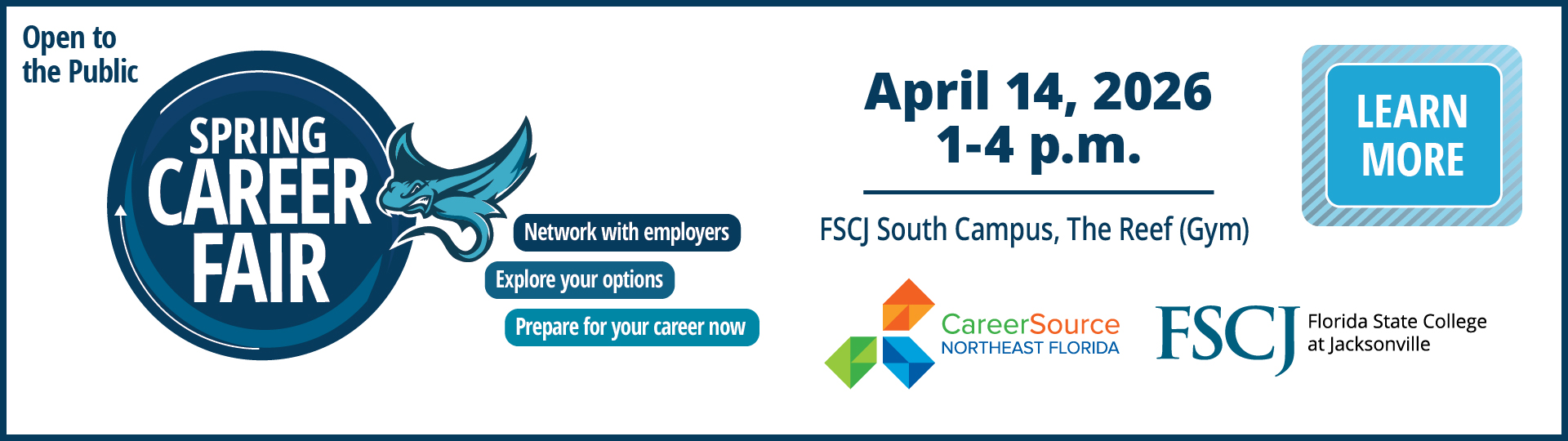 Career Fair April 14, 1-4pm