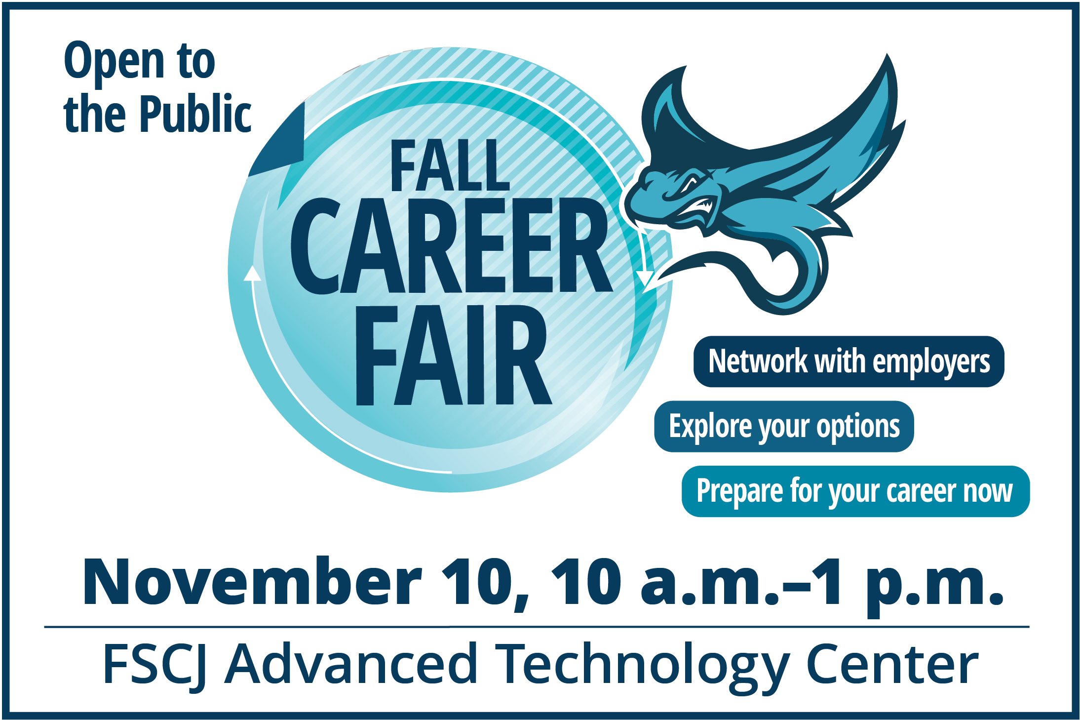 Fall Career Fair November 10 10 am to 1 pm