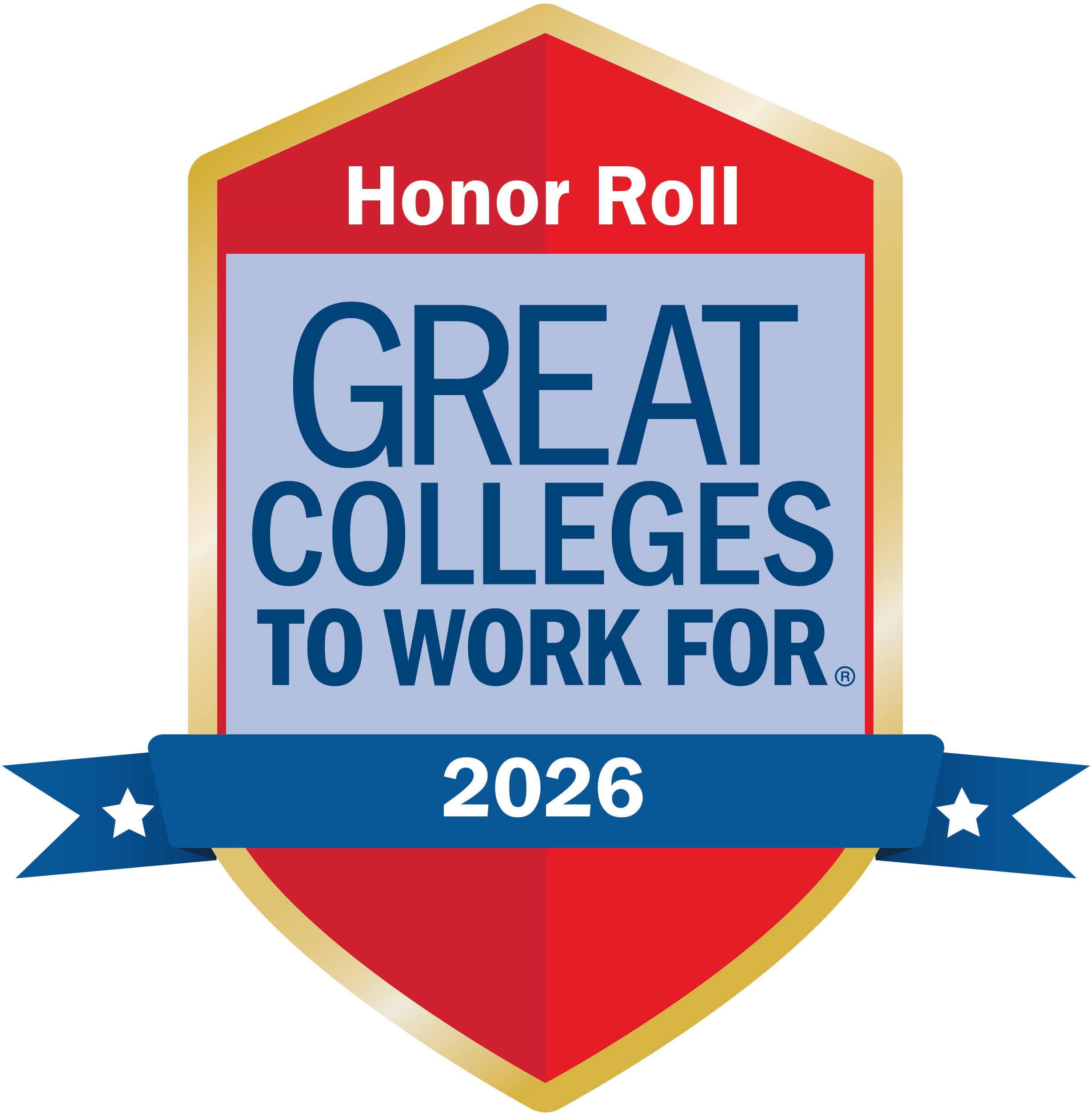 2026 Great Colleges to Work For Honor Roll Logo