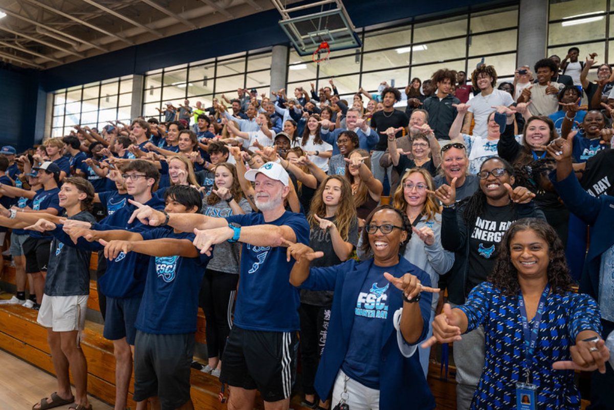FSCJ Students in bleachers