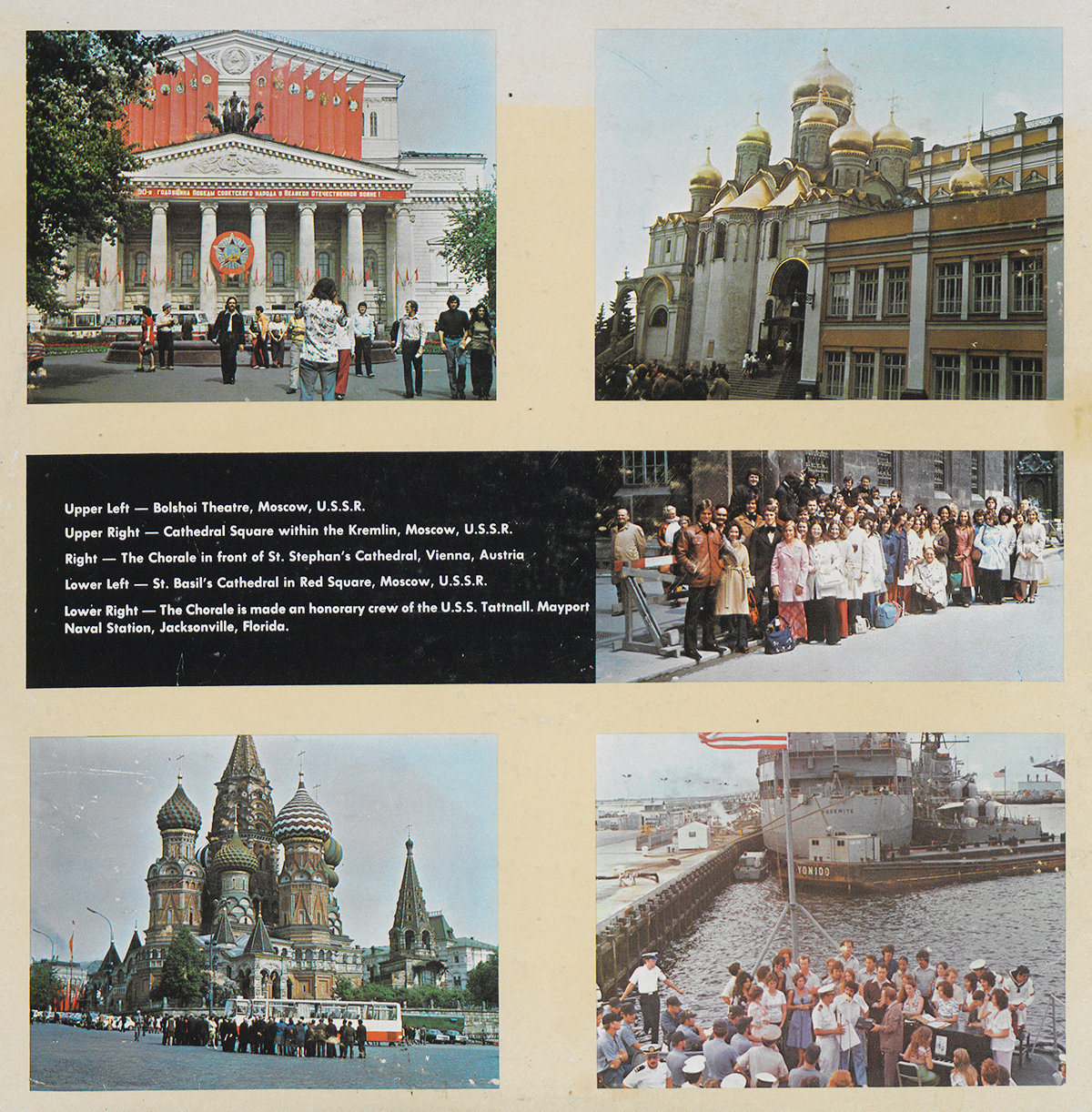FJC Choral's Soviet Union Tour images from album cover