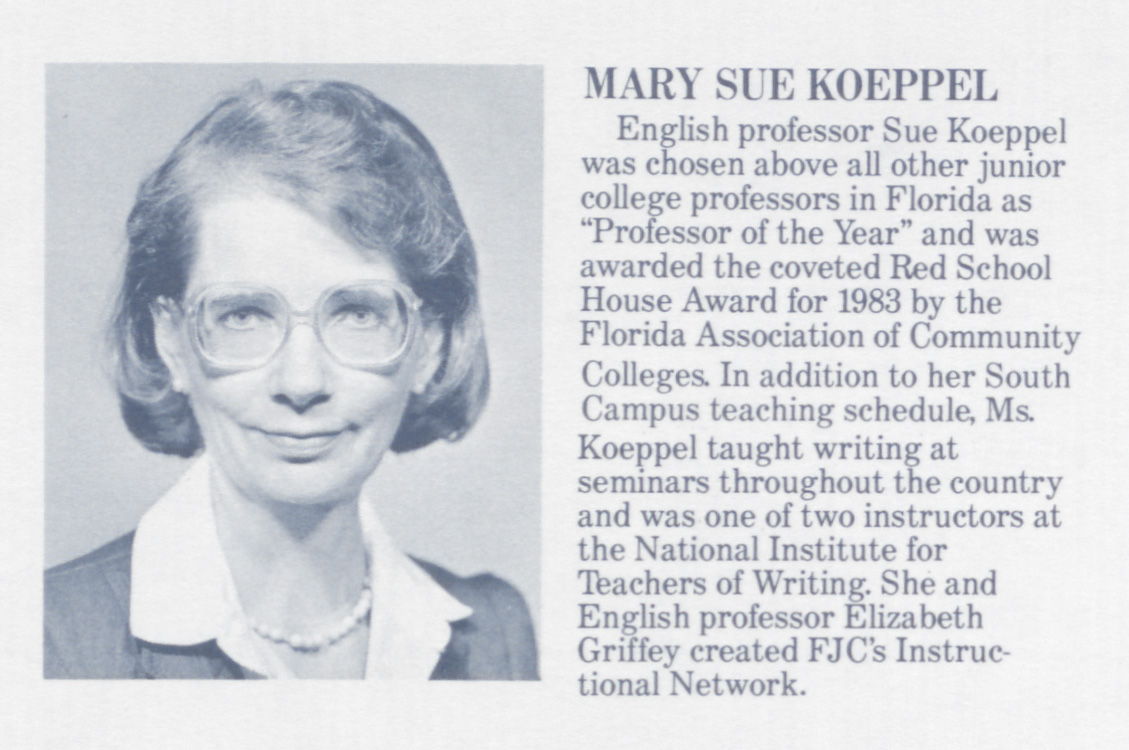 Article Featuring Mary Sue Koeppel