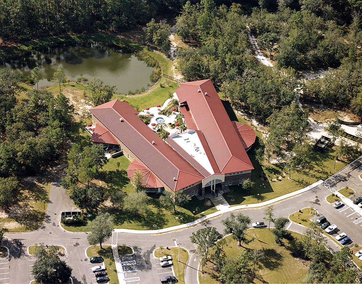 Aerial photograph of new Nassau Center