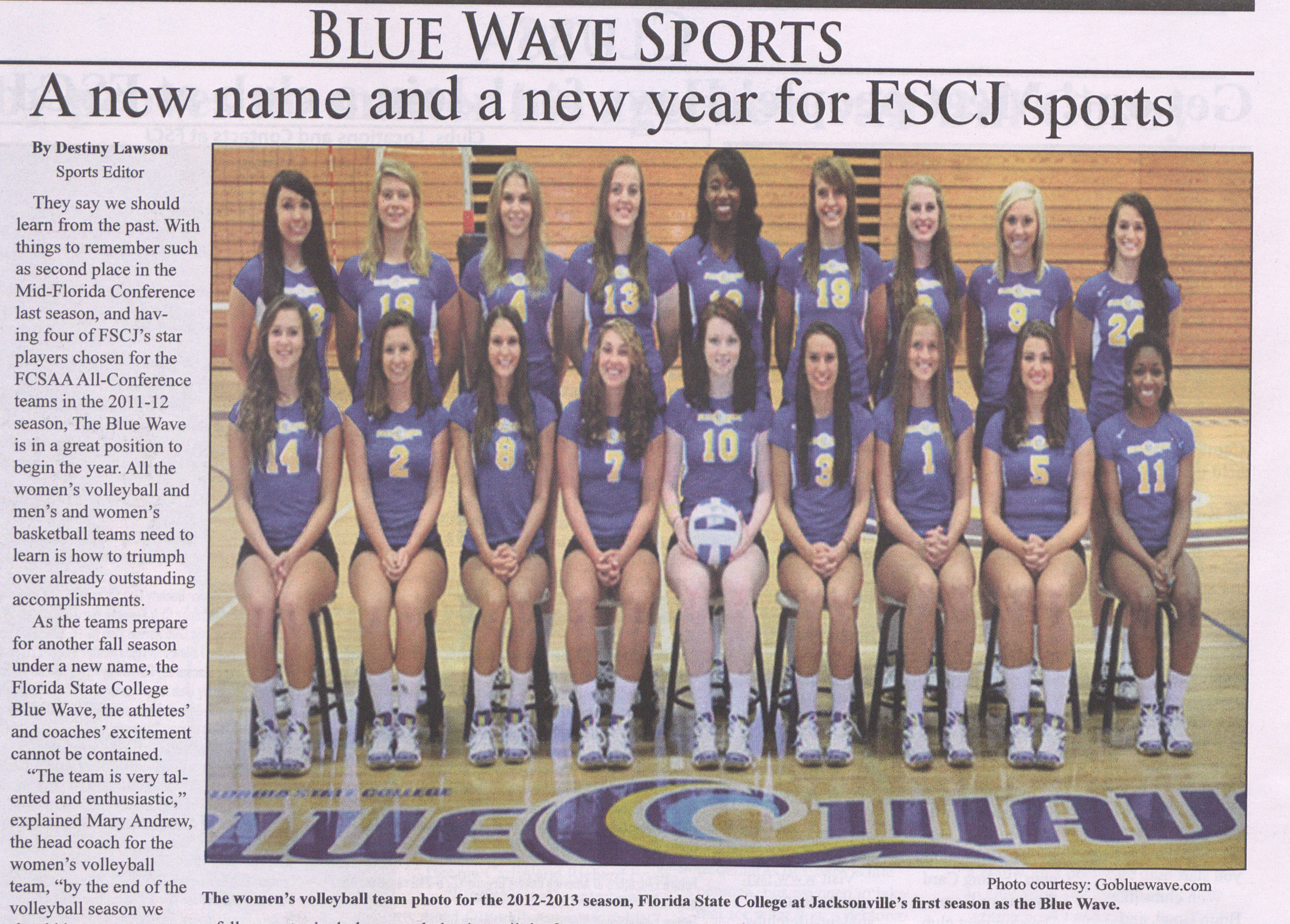 TCV article announcing change to Blue Wave