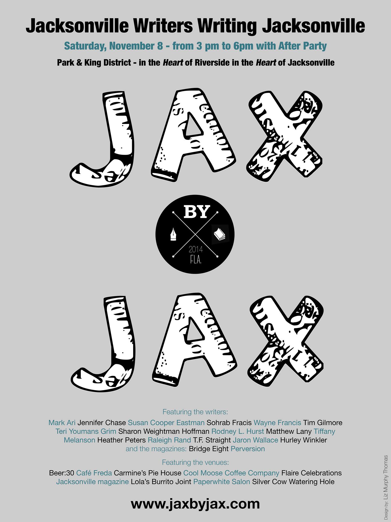 Event poster for first Jax by Jax