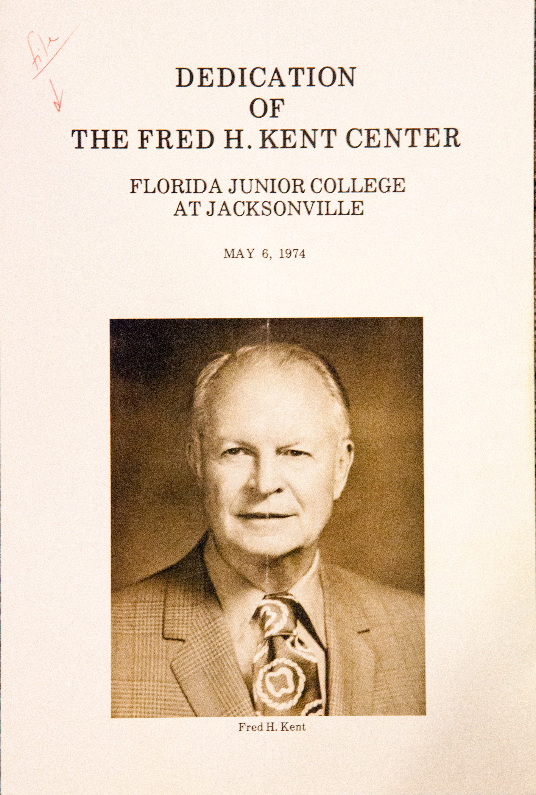 Kent Center Dedication Program