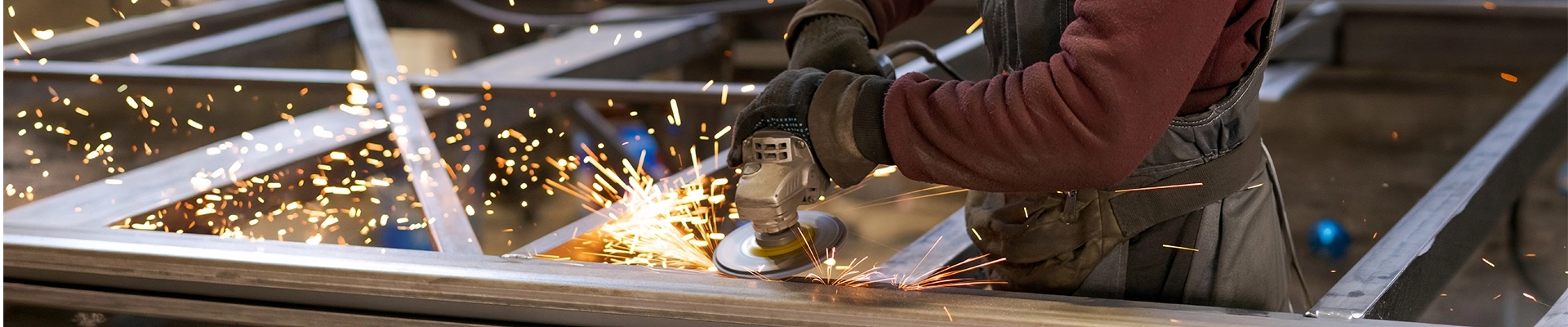 A person using industrial machinery