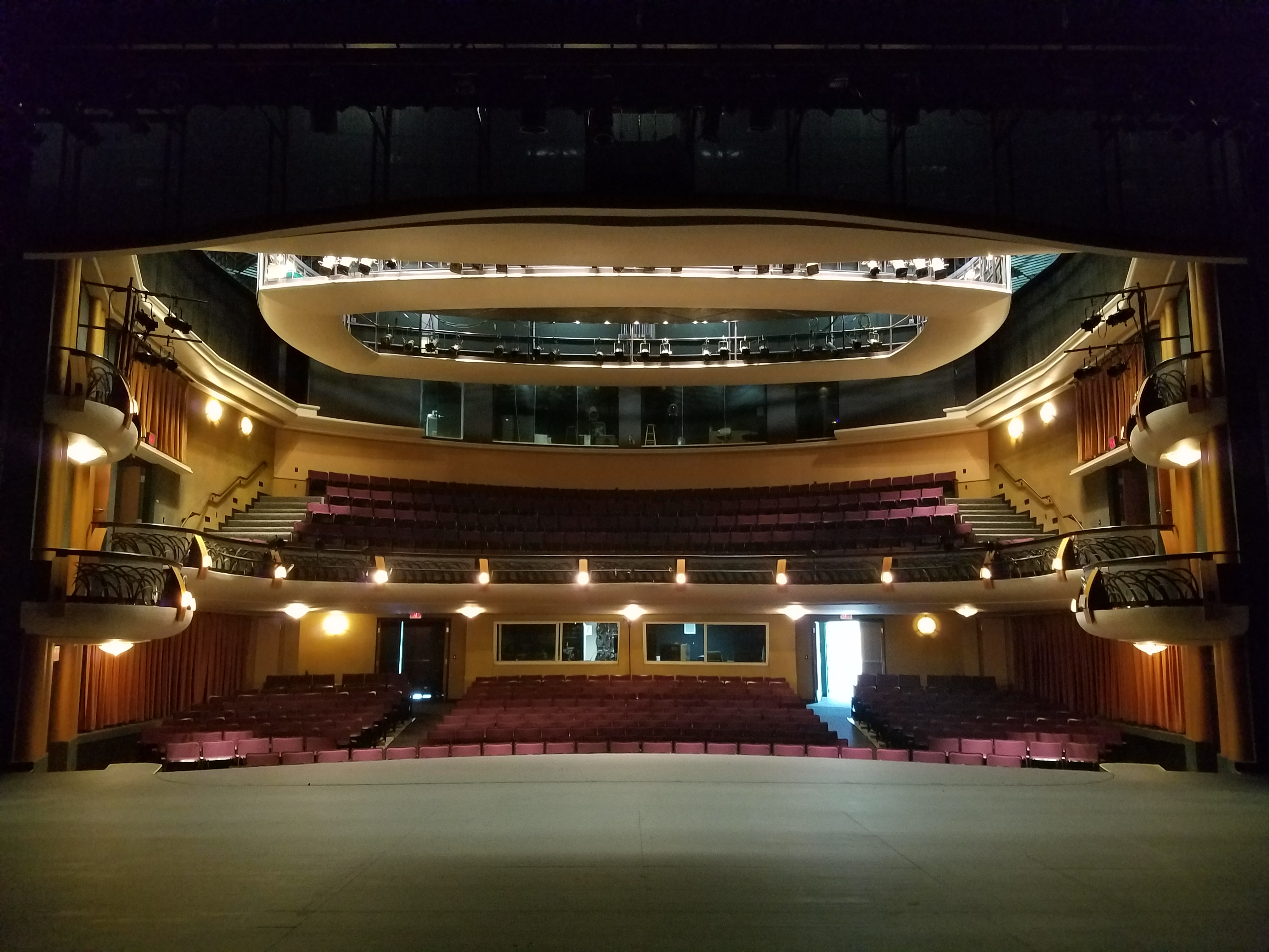 Photo of the main stage seating