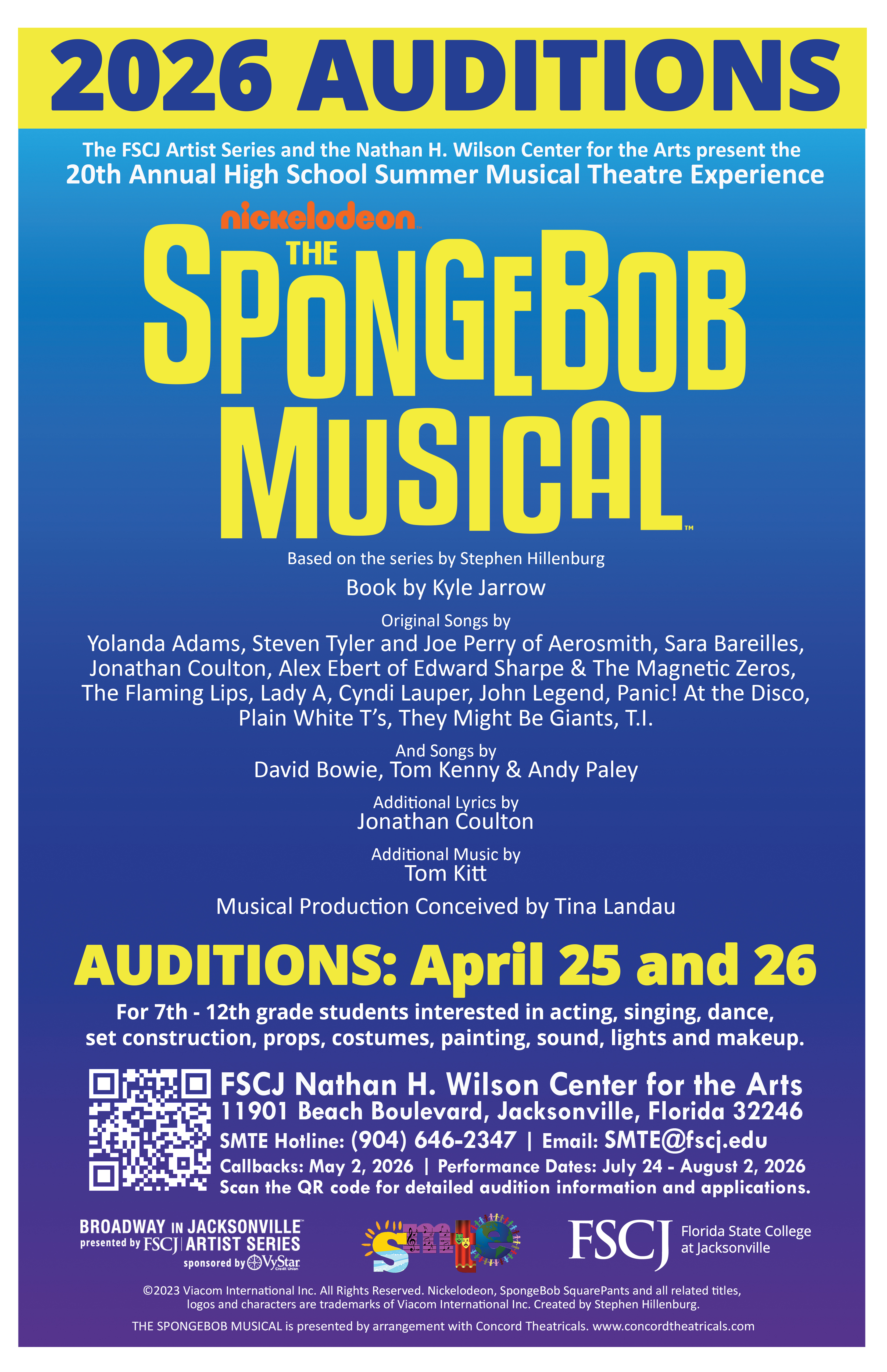 SpongeBob AUDITIONS poster