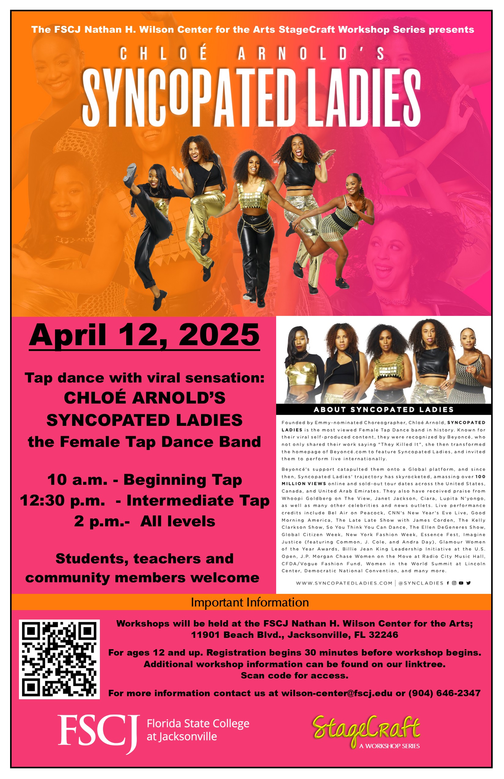 Syncopated Ladies Flier April 12