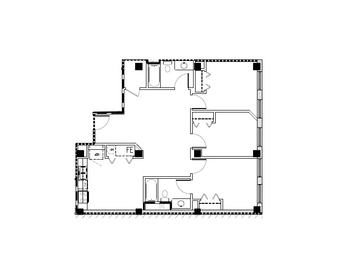 3 Bedroom floor plan